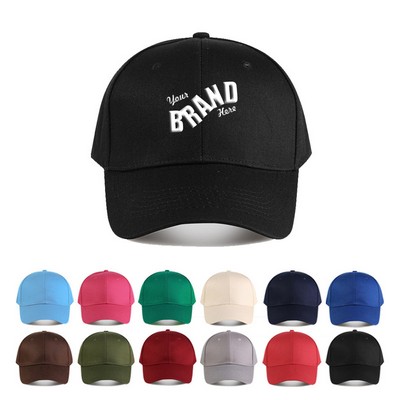 Structured Cotton Twill Cap w/Double Buckle Closure